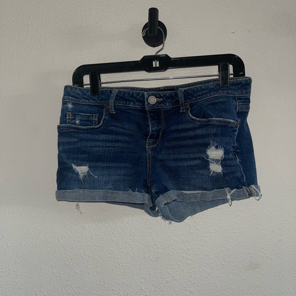 Aeropostale Shorty Denim Distressed Shorts